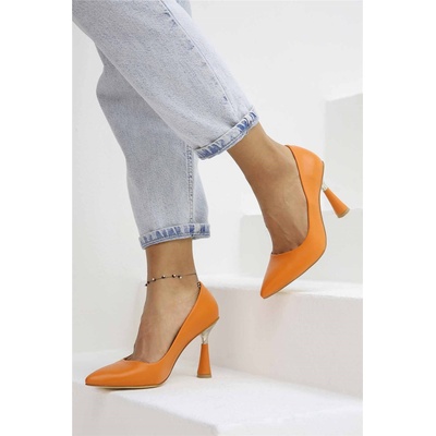 Moda Trend Дамски елегантни обувки - Оранжеви #321224 (321224_Оранжев)