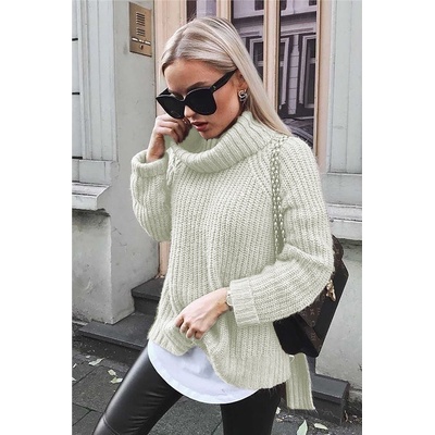 Madmext Дамски пуловер mg760 - Екрю 289759 (289759_Екрю)