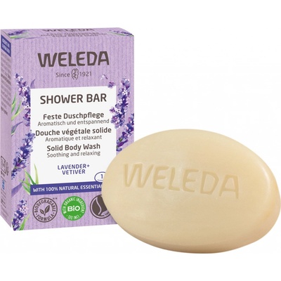 Weleda Tuhé mydlo na sprchovanie s levanduľou a vetiverom 75 g