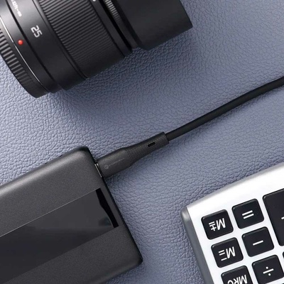 F-ENERGY C342 USB A na typ C QC4.0 3A 66W silikonový 1m černý
