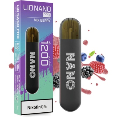 Lio Nano PRO Mix Berry 0 mg 1200 poťahov