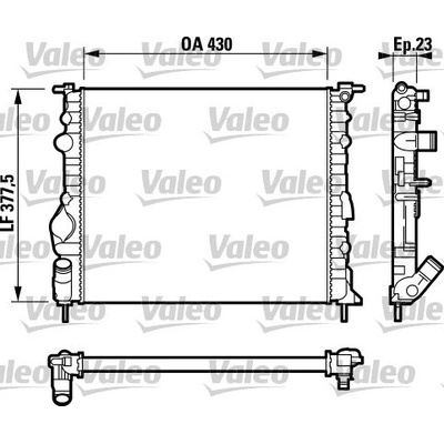 Chladič, chlazení motoru VALEO 732389