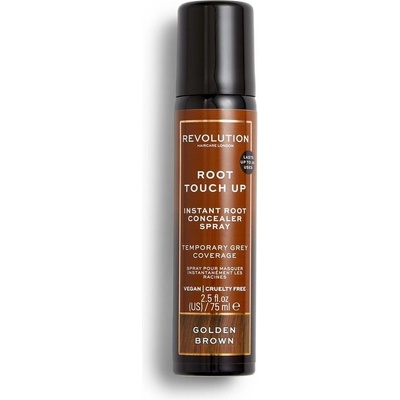 Revolution Haircare Root Touch Up sprej pre okamžité zakrytie odrastov Golden Brown 75 ml