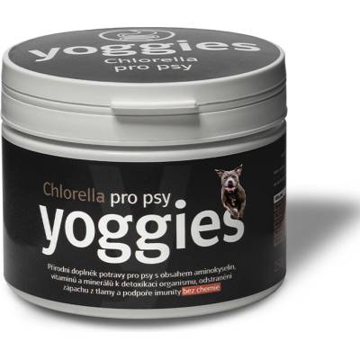 Yoggies Chlorella pre psov 250 g Sladkovodná riasa