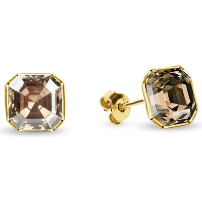 Spark hnědé se Swarovski Elements Imperial Stud KG44806LCT Light Colorado Topaz