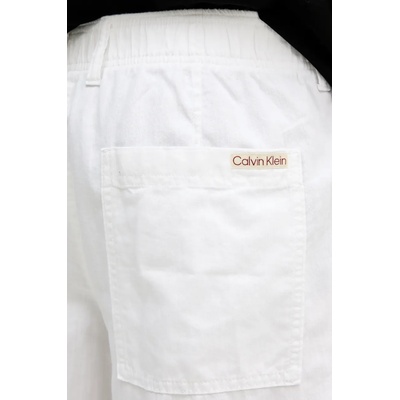 Къс панталон с лен Calvin Klein Jeans (J30J327300)