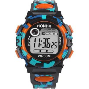 HONHX Детски часовник honhx shock, Дигитален, Оранжев (honhx-62003-orange) Часовници