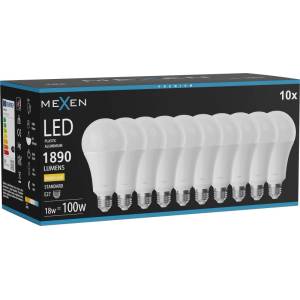 Mexen Nova 10x LED Крушка E27, A70, 18W, Топла - 3000K, 1890 lm - L100-E27-1830-01x10 (L100-E27-1830-01x10)