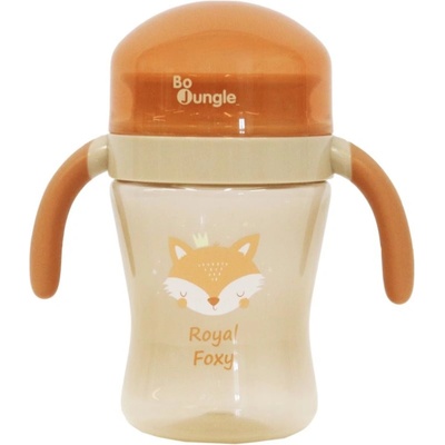 Bo Jungle drinking Cup 360° Mixer Grey tréninkový hrnek Royal Foxy 240 ml