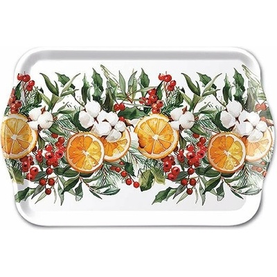 Ambiente Europe BV Podnos Vianoce pomaranče 13x21cm