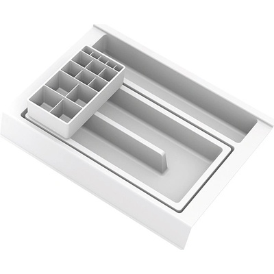 GOLLINUCCI Koupelnový organizér s přísl. pro hloubku 350 mm, bílá