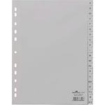 DURABLE Регистър durable пластмаса с печат a/4 a-z 20 броя сив 651010 (651010)