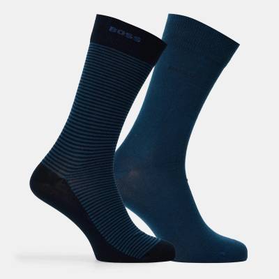 Boss Чорапи Boss 2 Pack Striped Socks - Open Blue 483