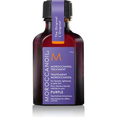 Moroccanoil Treatment Purple vyživujúci olej pre blond a šedivé vlasy 25 ml