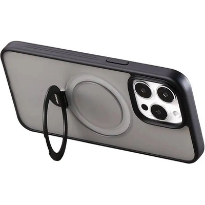 JOYROOM Магнитен кейс с държач Joyroom JR-BP004 за iPhone 15 Pro, черен (JR-BP004 iP 15 Pro B)