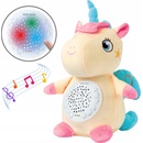 Milly Mally plyšový zaspávačik jednorožec s projektorom žltá