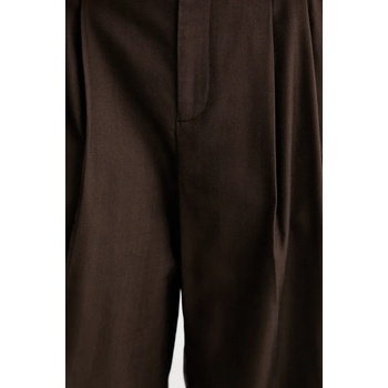 A. L. C Къс панталон A. L. C. Charlie в кафяво с изчистен дизайн с висока талия 2PANT01171 (2PANT01171)