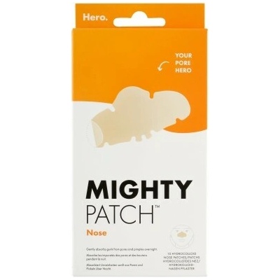 Hero Mighty Patch Hydrokoloidní náplasti na nos 91 mm x 48 mm 10 ks