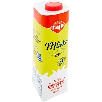 Rajo Mlieko plnotučné 3,5% 1 l