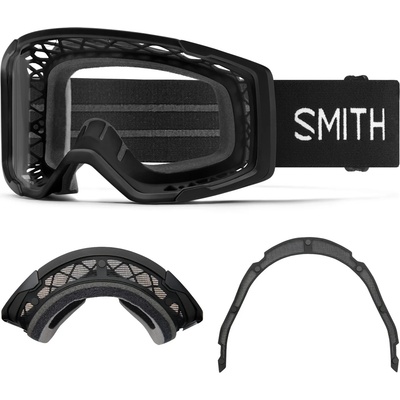 SMITH Маска Smith Rhythm MTB S0 + Dirt Screen Goggles - Black / Clear - размер One Size (205-6983-0111)
