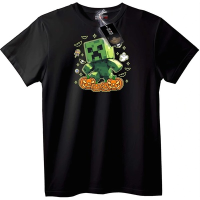 NOONEBRAND Тениска Крийпър за Хелоуин от Minecraft - 2XL, Black