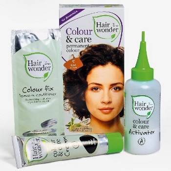 Hairwonder Colour & Care Bio prírodná dlouhotrvající farba na vlasy 1 Black - čierna