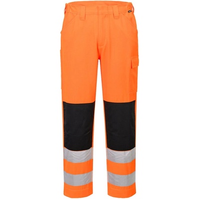 Portwest ES046 ES1 Essential Kalhoty Hi-Vis Work do pasu, reflexní oranžová