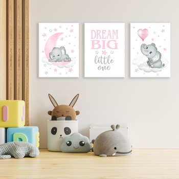 Decono Картини Слонче в Розово