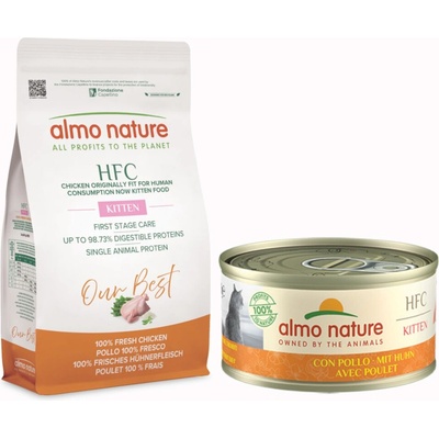 Almo Nature HFC kitten s čerstvým kuřecím masem 1,2 kg