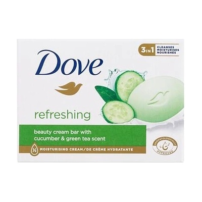 Dove Refreshing uhorka a zelený čaj toaletní mydlo 90 g
