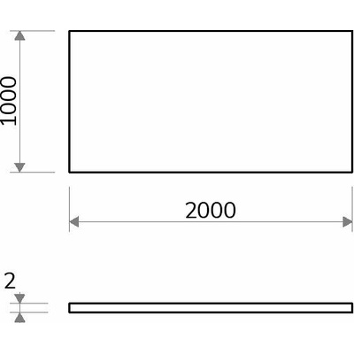 Eloxovaný hliníkový plech 1×2 m, tloušťka 2 mm - elox 10 µm Natural + fólie