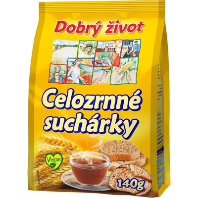 Bonavita Celozrnné suchárky 140 g