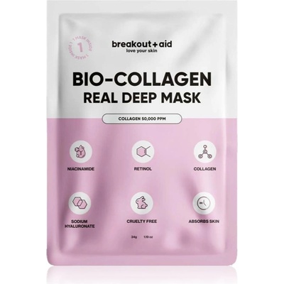 breakout + aid Bio-Collagen Real Deep Mask нощна маска с колаген