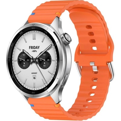 PROTEMIO 104127 WAVY Silikónový remienok pre Xiaomi Watch S4 oranžový
