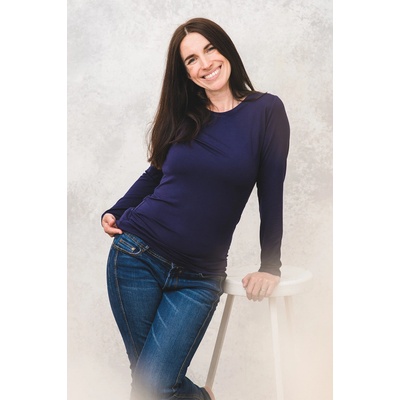 Meracus Kristin Bambusové tričko s dlhým rukávom (MEF016) plum blue