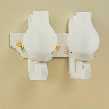 Brilagi - Стенно осветително тяло QUEEN 2xE14/40W/230V бук/кремаво (BG2700)