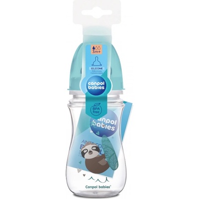 Canpol babies Шише Exotic Animals 240мл FL (35/221_blu)
