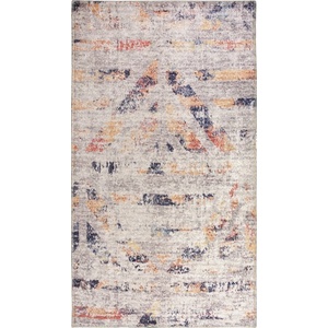 Vitaus Бял и бежов килим за миене 180x120 cm - Vitaus (KRN-9537-120x180)