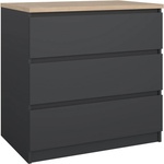 Tvilum Тъмносив скрин 77x76x50 cm Naia - Tvilum (75226ighl)