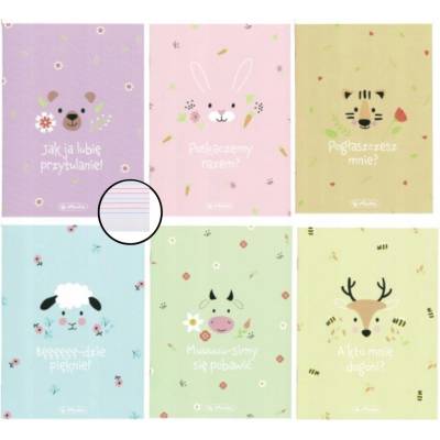 Herlitz Zošit na učenie písania A5 v troch linajkový Pastel Cute