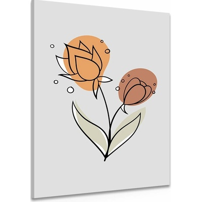 Obraz minimalistický květ No3 - 40x60