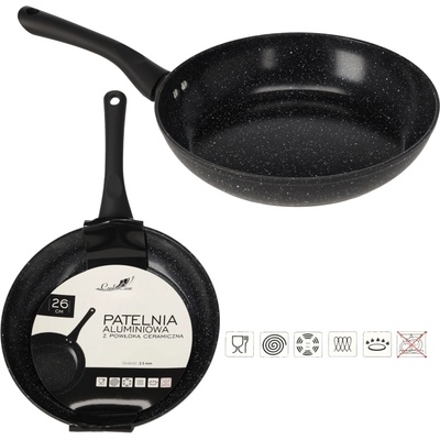 marka niezdefiniowana HLINÍKOVÁ PÁNEV 26 CM 2,5 MM S KERAMICKÝM POVRCHEM (INDUKCE) *6412