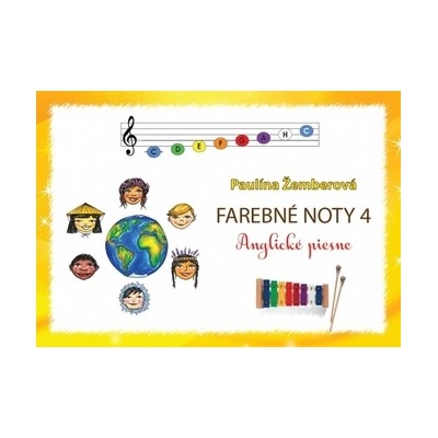 Barevné noty Farebné noty 4 Anglické lidové a dětské písničky – Zboží Mobilmania