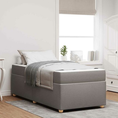 zahrada-XL 3399332 Rám postele s matrací Taupe textil
