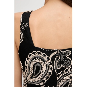 Pedro del Hierro Блуза Pedro del Hierro дамска в черно с десен 7659081 (7659081)