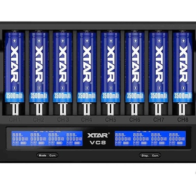 Xtar Зарядно устройство Xtar VC8, за 8 бр. 18650 Li-Ion батерии (VC8)
