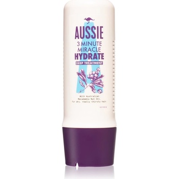 Aussie Miracle Moisture 3minutová hloubková maska pro vyprahlé vlasy 250 ml