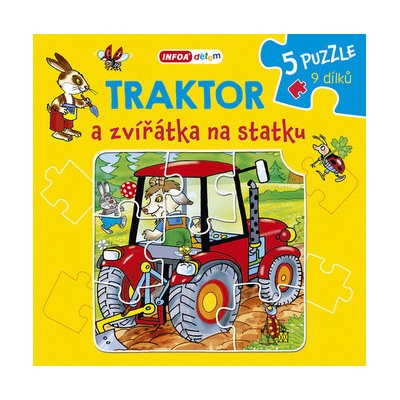 Traktor a zvířátka na statku