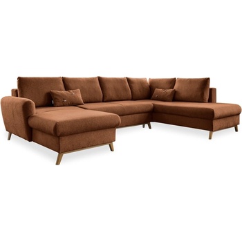 Miuform Тухленооранжев U-образен разтегателен диван, десен ъгъл Scandic Lagom - Miuform (Lagom LCL-2QBK-HAEECR MAS409)