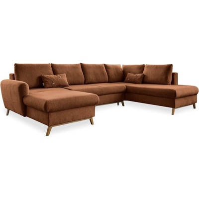 Miuform Тухленооранжев U-образен разтегателен диван, десен ъгъл Scandic Lagom - Miuform (Lagom LCL-2QBK-HAEECR MAS409)